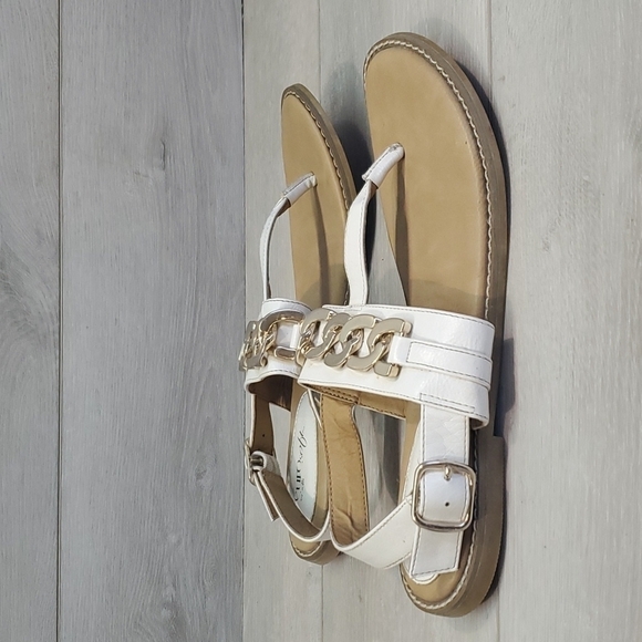 Euro By Sofft Womens Ankle Leather Strap Sandals Flats shoes sz 9M - Picture 1 of 8